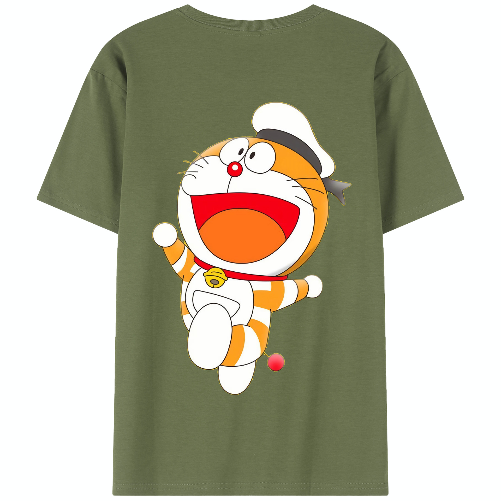 （画像用） ドラえもん Doraemon 綿100％半袖Tシャツ（背面プリント）